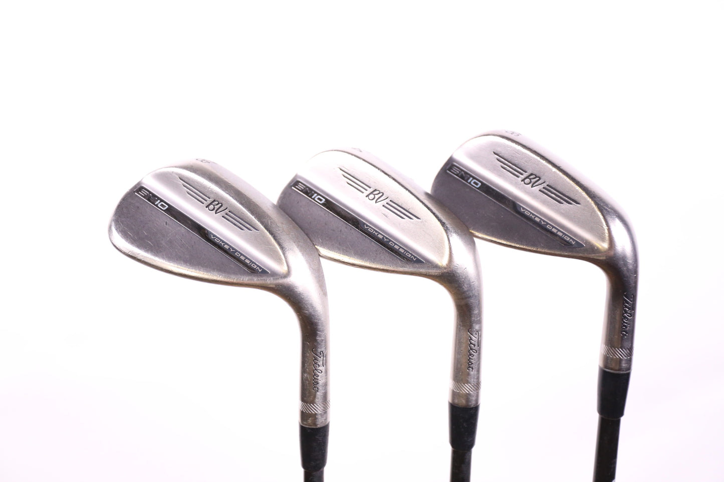 Used Titleist Vokey SM10 Nickel Wedge Set - Right-Handed - 48*, 54*, 58* - Stiff Flex-Next Round