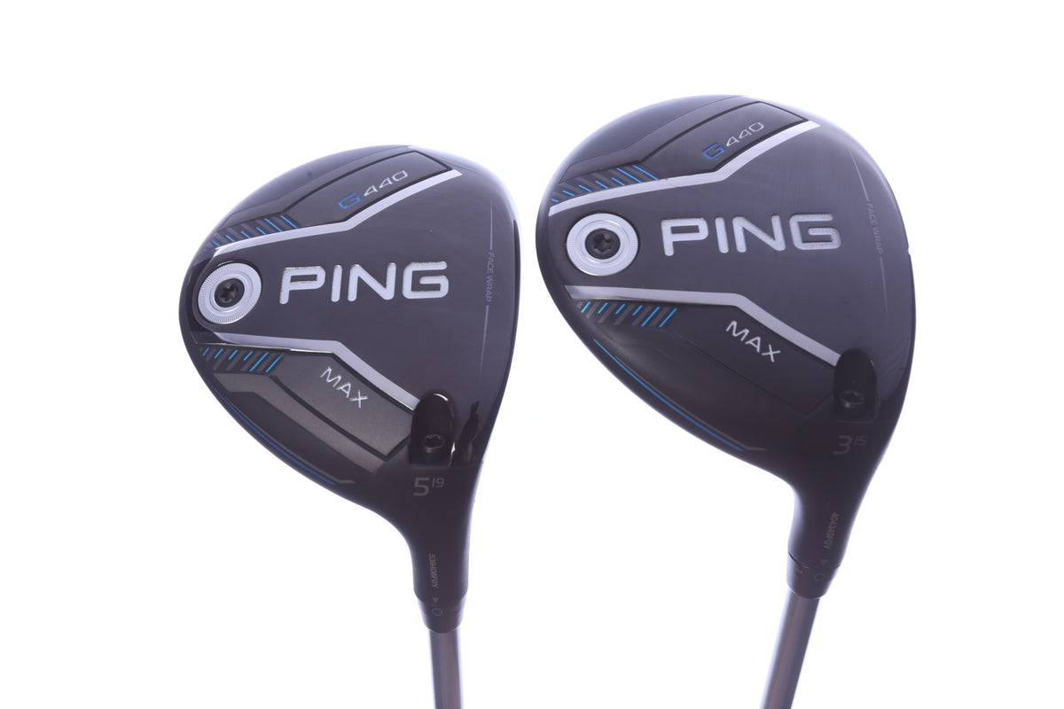 Used Ping G440 MAX Wood Set - Right-Handed - 3W, 5W - Variable Flex