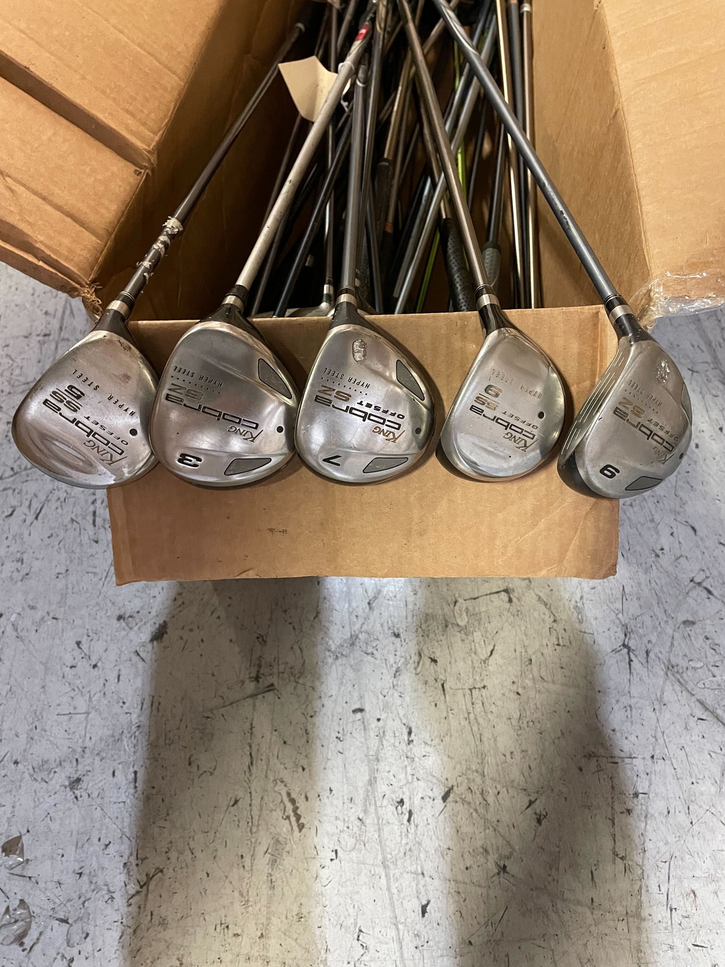 Wholesale Lot of 40 Cobra SZ, SS Hypersteel, SZ Offset Fairway Woods