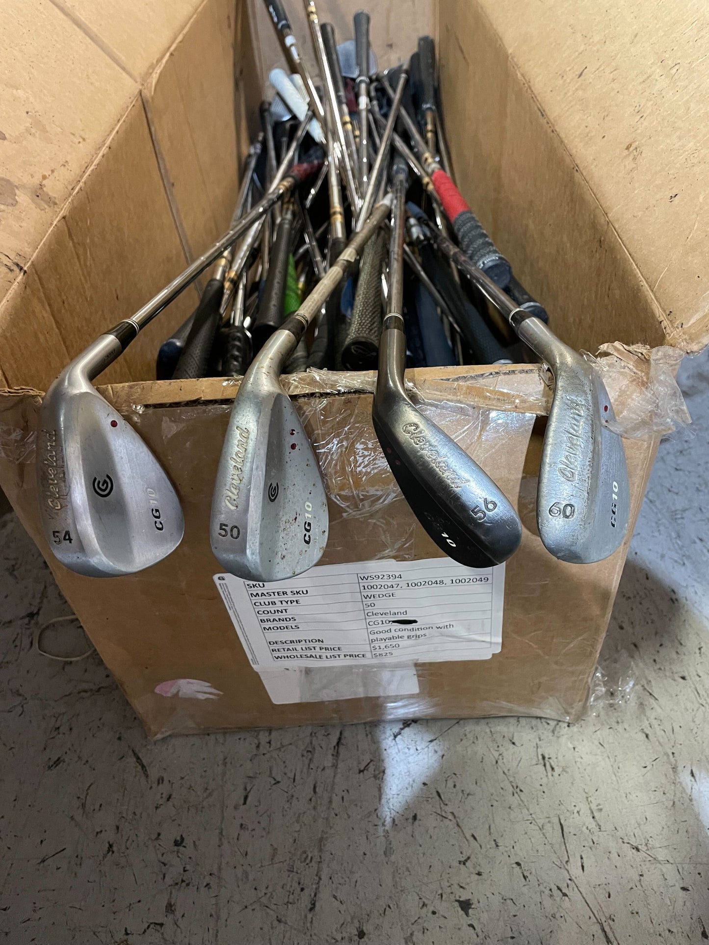 Wholesale Lot of 50 Cleveland CG10 Wedges