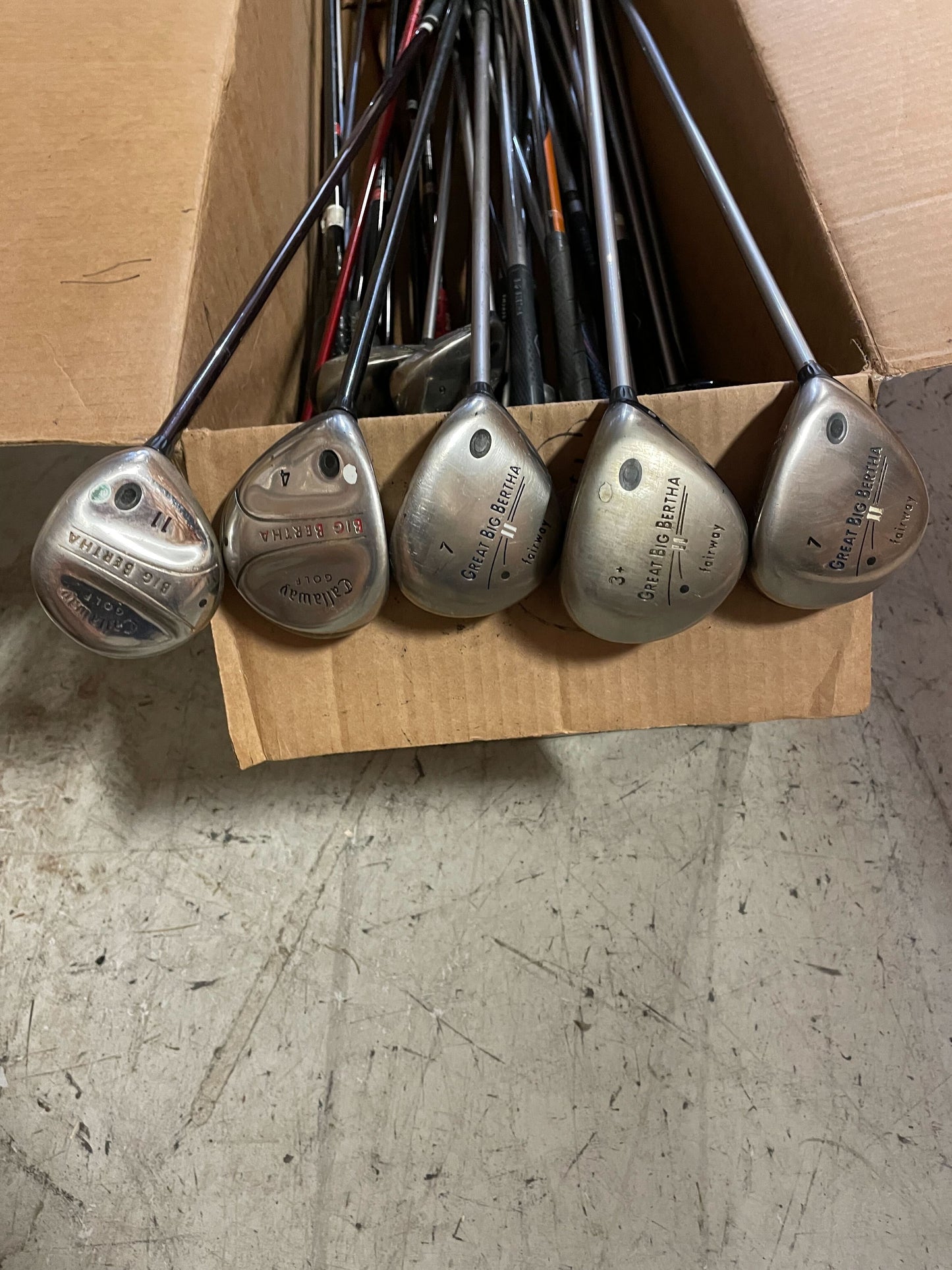 Wholesale Lot of 40 Callaway Great Big Bertha II, Big Bertha 05' Fairway Woods-Next Round
