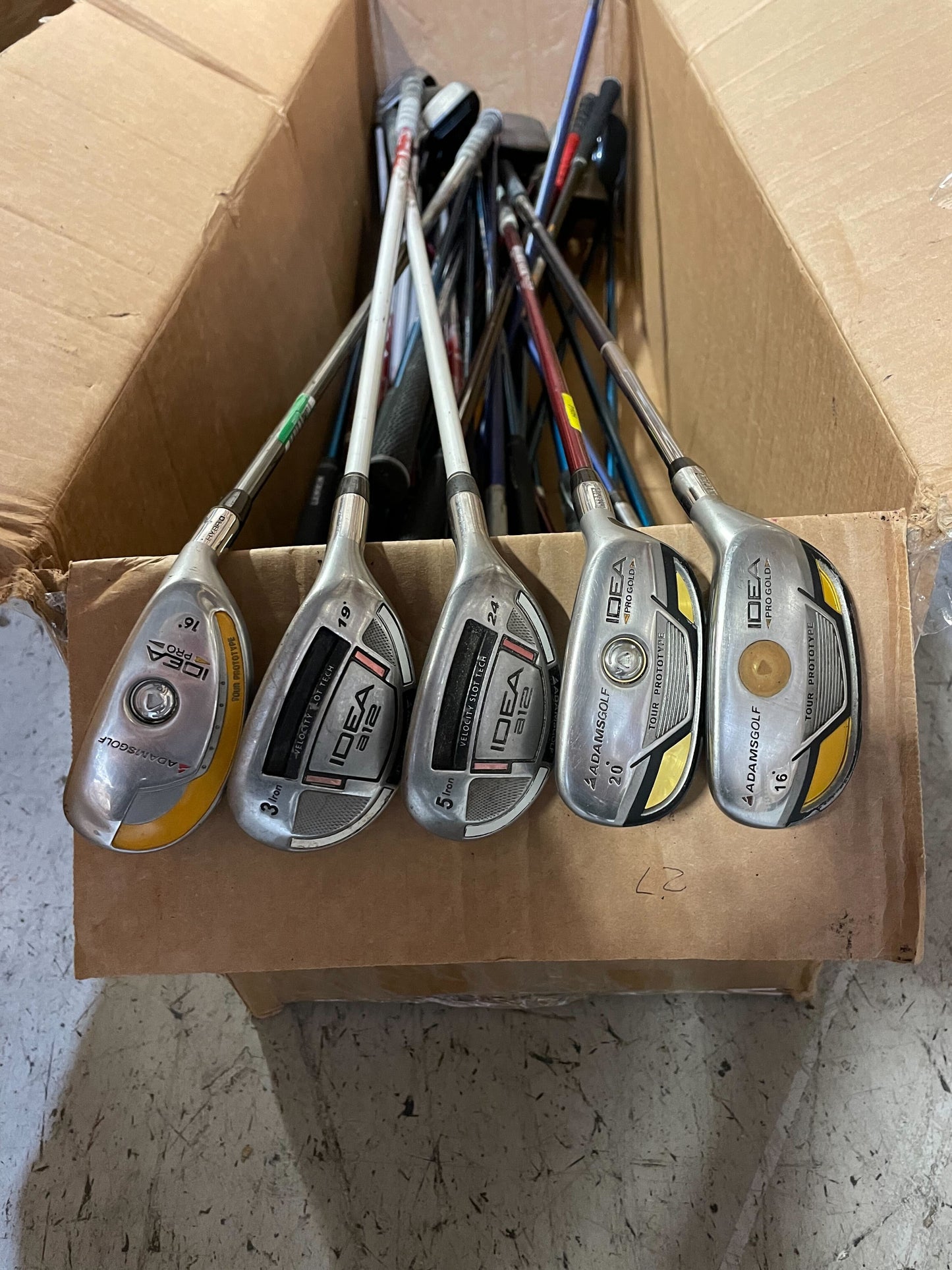 Wholesale Lot of 40 Adams Idea Pro Tour, Idea Gold Tour, a12 & Pro Hybrids-Next Round
