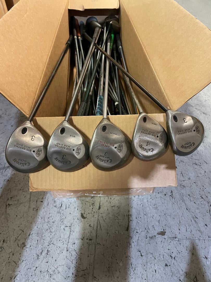 Wholesale Lot of 40 Callaway big Bertha Warbird Fairway Woods Bargain-Next Round