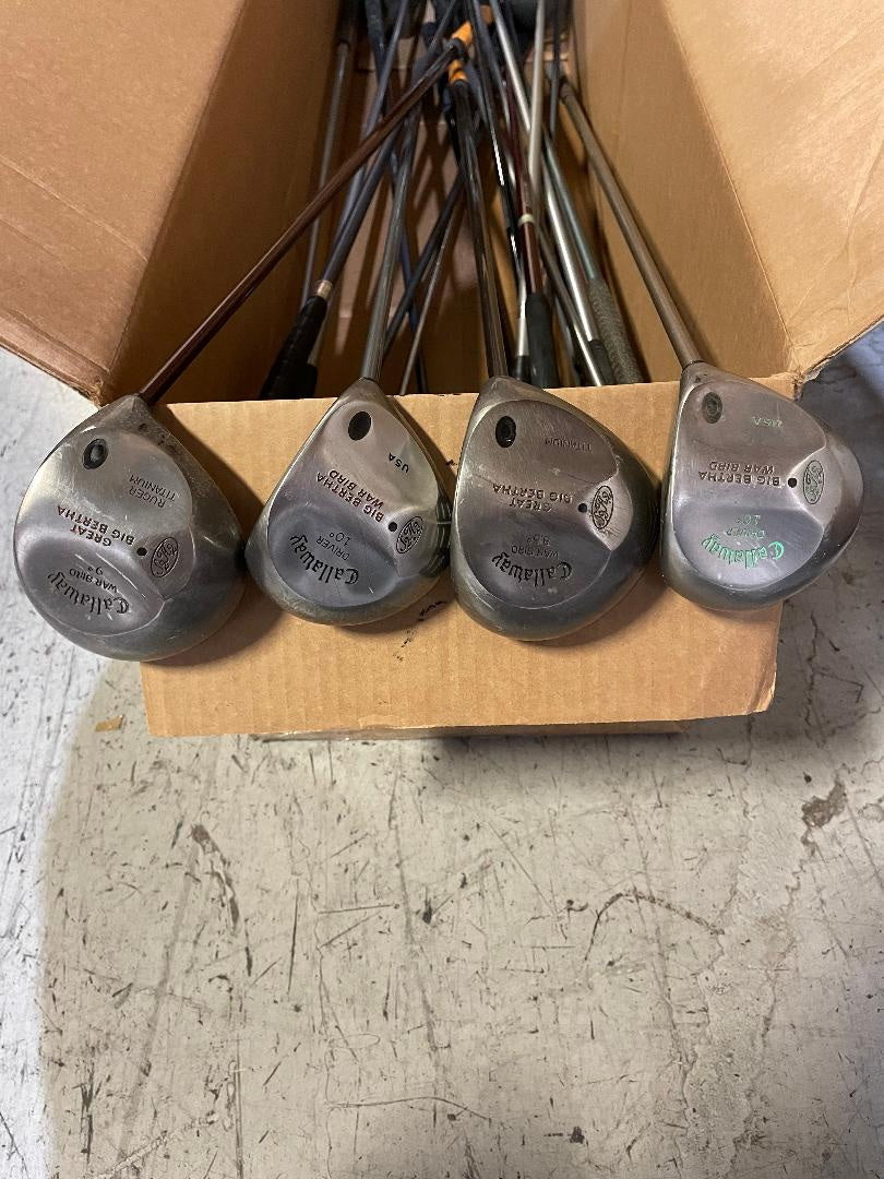Wholesale Lot of 20 Callaway Big Bertha Warbird Drivers Bargain