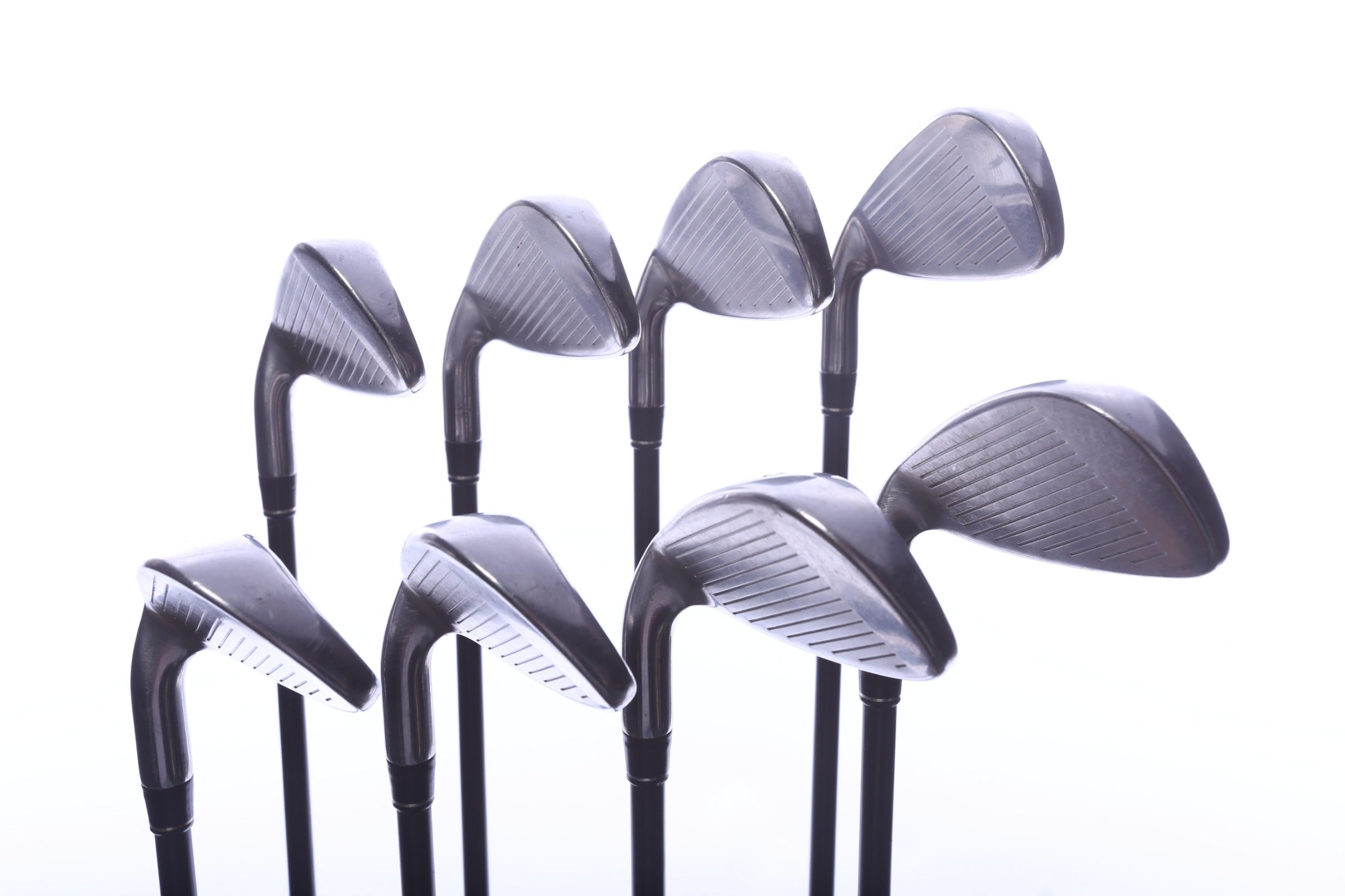 Used TaylorMade rac OS 2005 Iron Set - Right-Handed - 3-PW - Regular Flex
