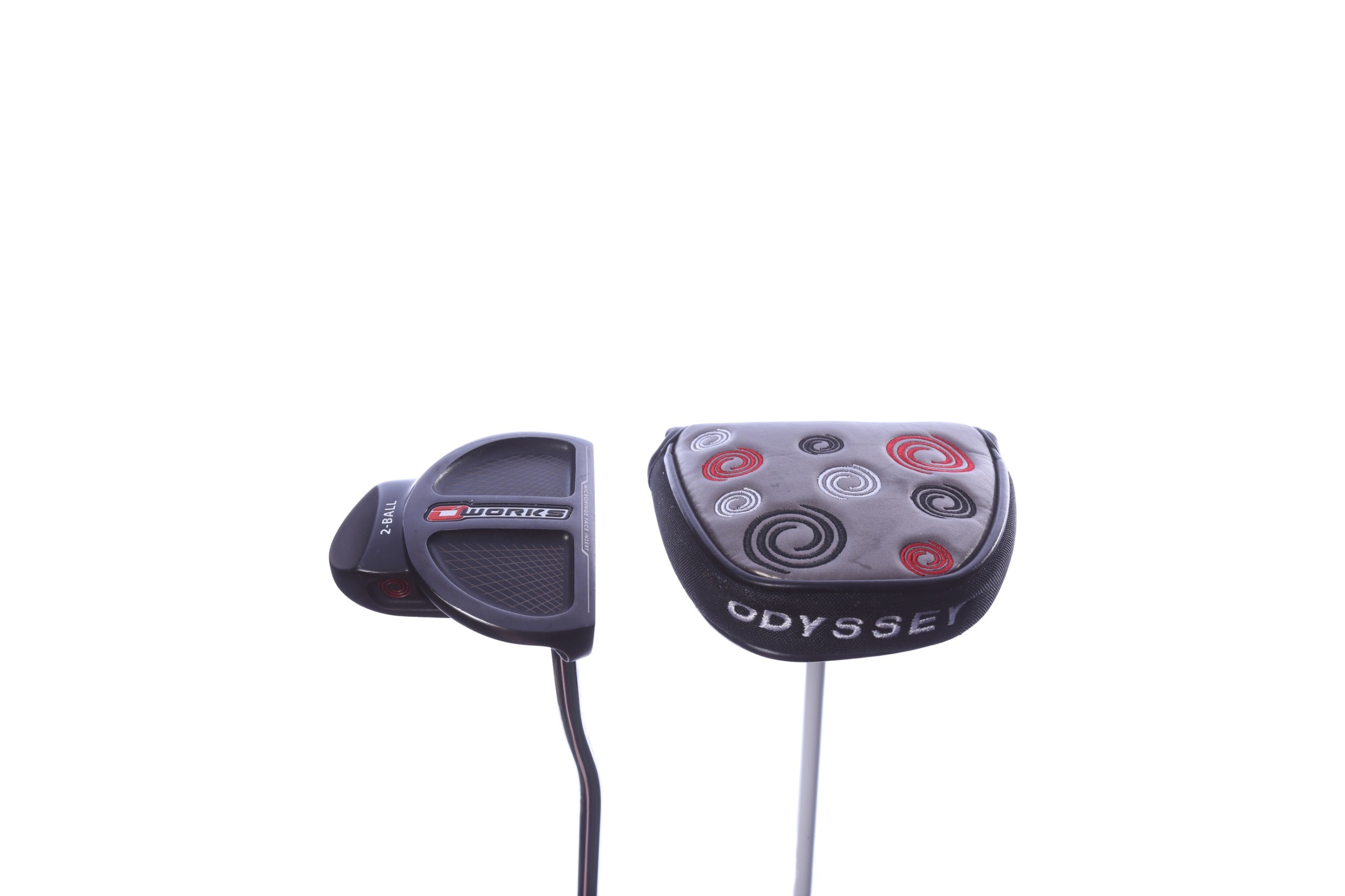 Used Odyssey O-Works Black 2-Ball Putter - Right-Handed - 38 in - Mallet