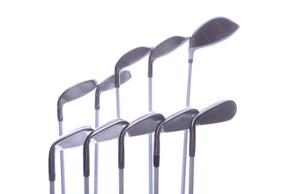 Used TaylorMade Kalea Charcoal Blue No Bag Complete Set - Right-Handed - Driver, 3W, 5W, 5H, 6H, 7-PW, SW - Ladies Flex