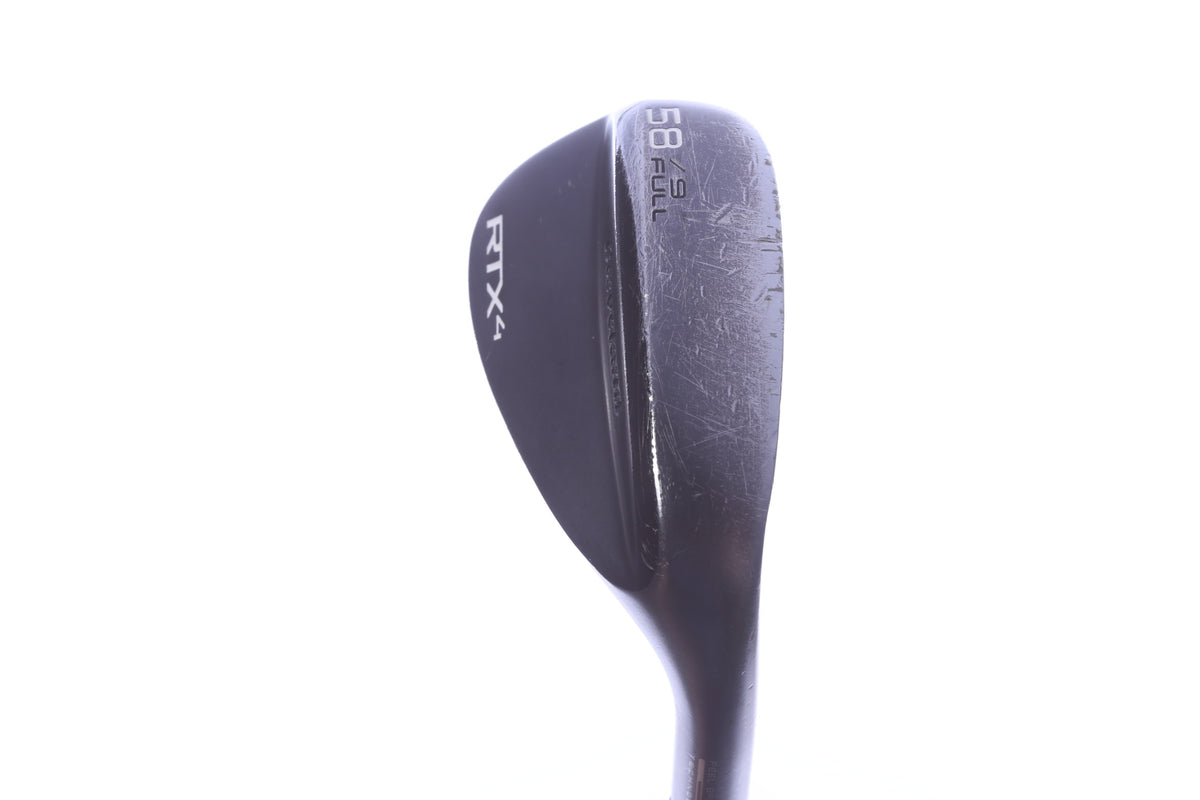 Used Cleveland RTX-4 Black Satin Lob Wedge - Right-Handed - 58 Degrees - Seniors Flex