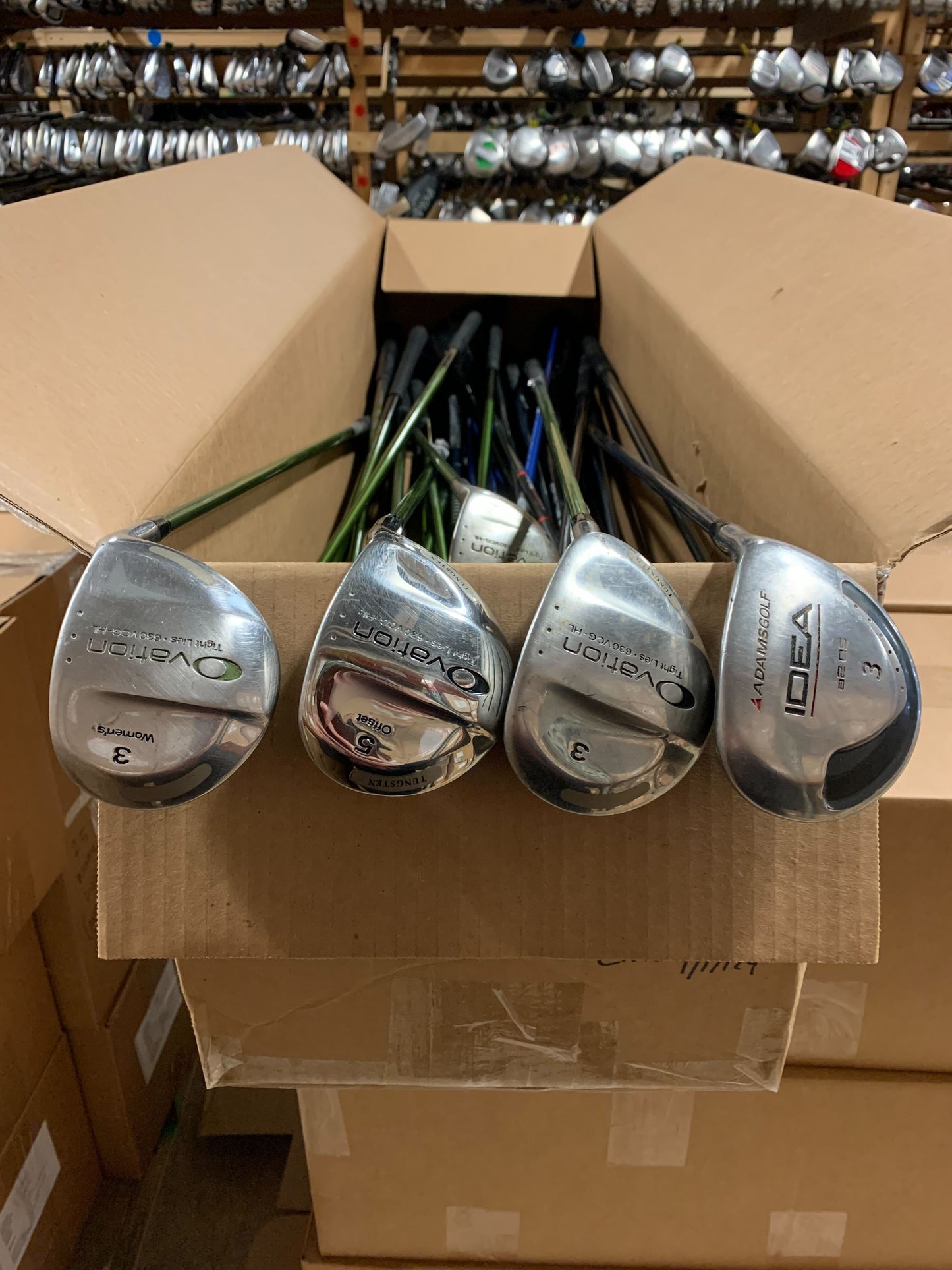 Wholesale Lot of 40 Adams Ovation, RPM, etc. Fairway Woods-Next Round