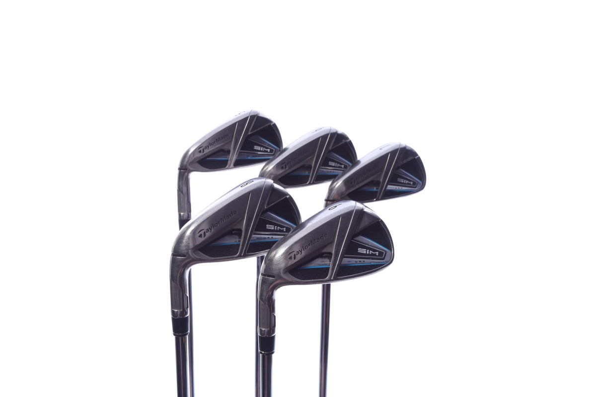 Used TaylorMade SIM MAX Iron Set - Left-Handed - 5-9 - Regular Flex