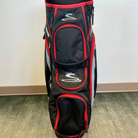 Cobra Cart Bag Red/Black 13 Dividers/7 Pockets with Strap and Rain Cover-Next Round