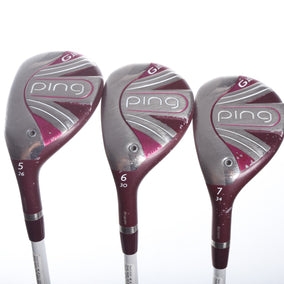Used Ping G LE 2 Hybrid Set - Left-Handed - 5H, 6H, 7H - Ladies Flex-Next Round