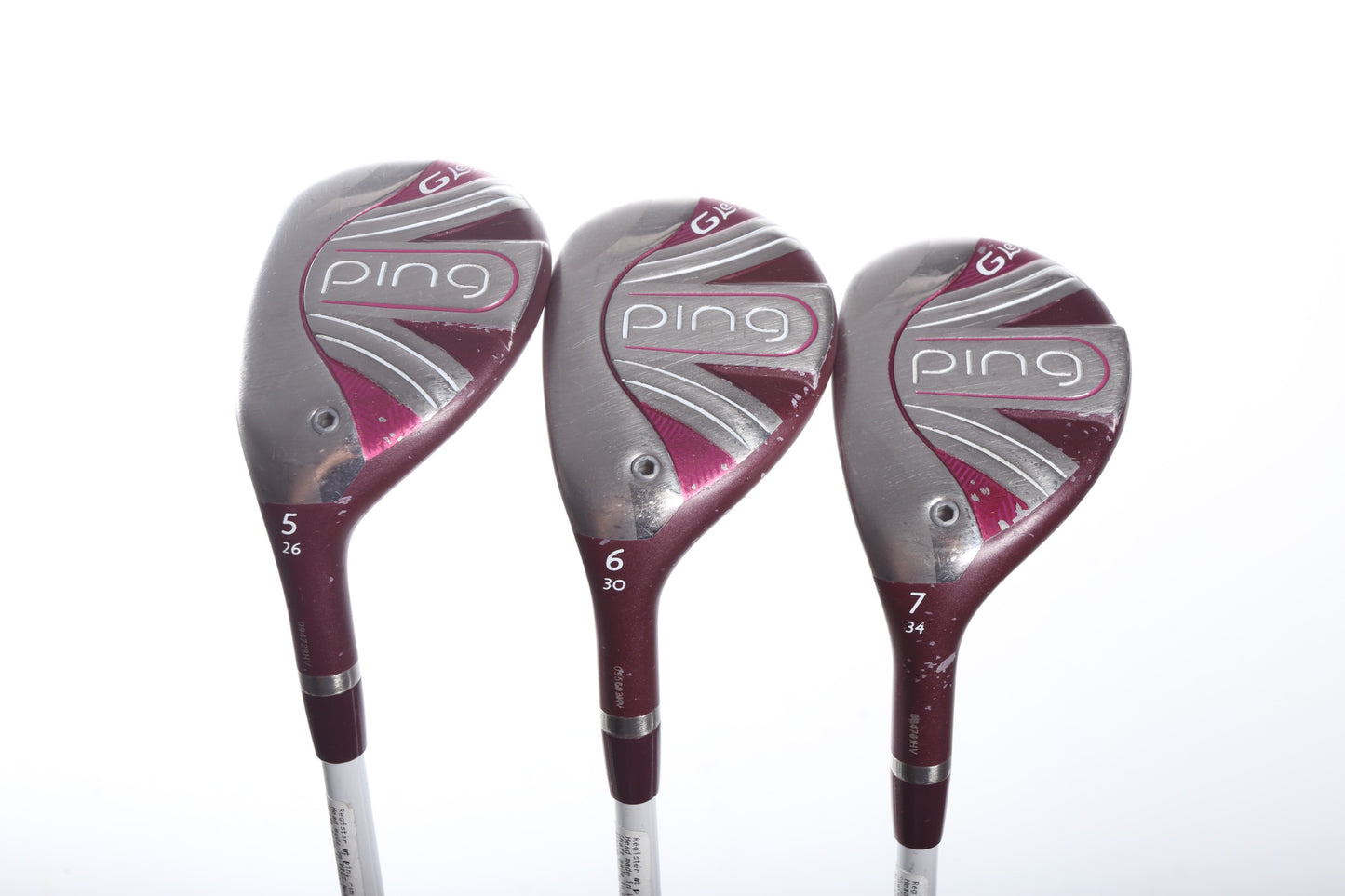 Used Ping G LE 2 Hybrid Set - Left-Handed - 5H, 6H, 7H - Ladies Flex-Next Round