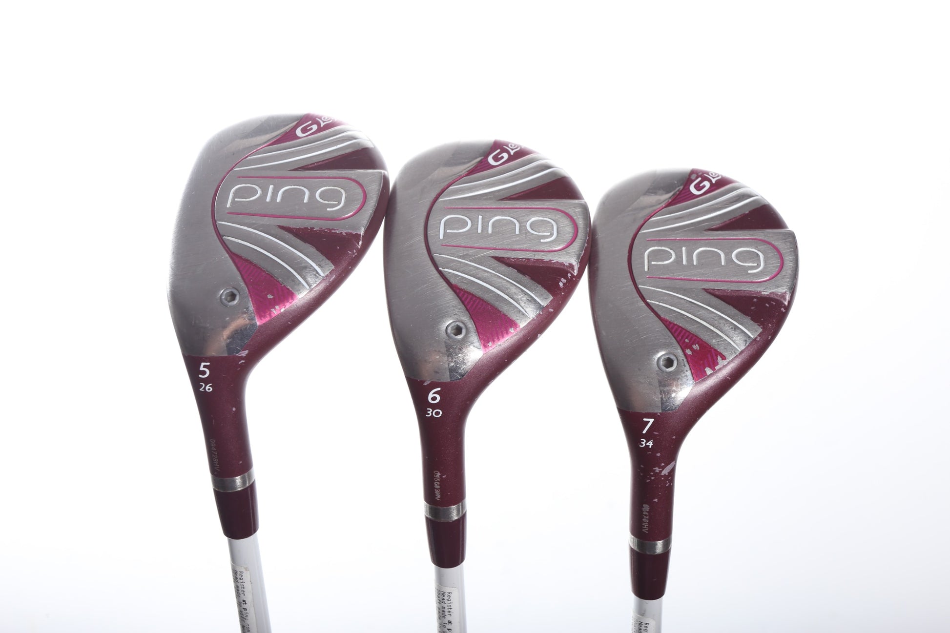 Used Ping G LE 2 Hybrid Set - Left-Handed - 5H, 6H, 7H - Ladies Flex-Next Round