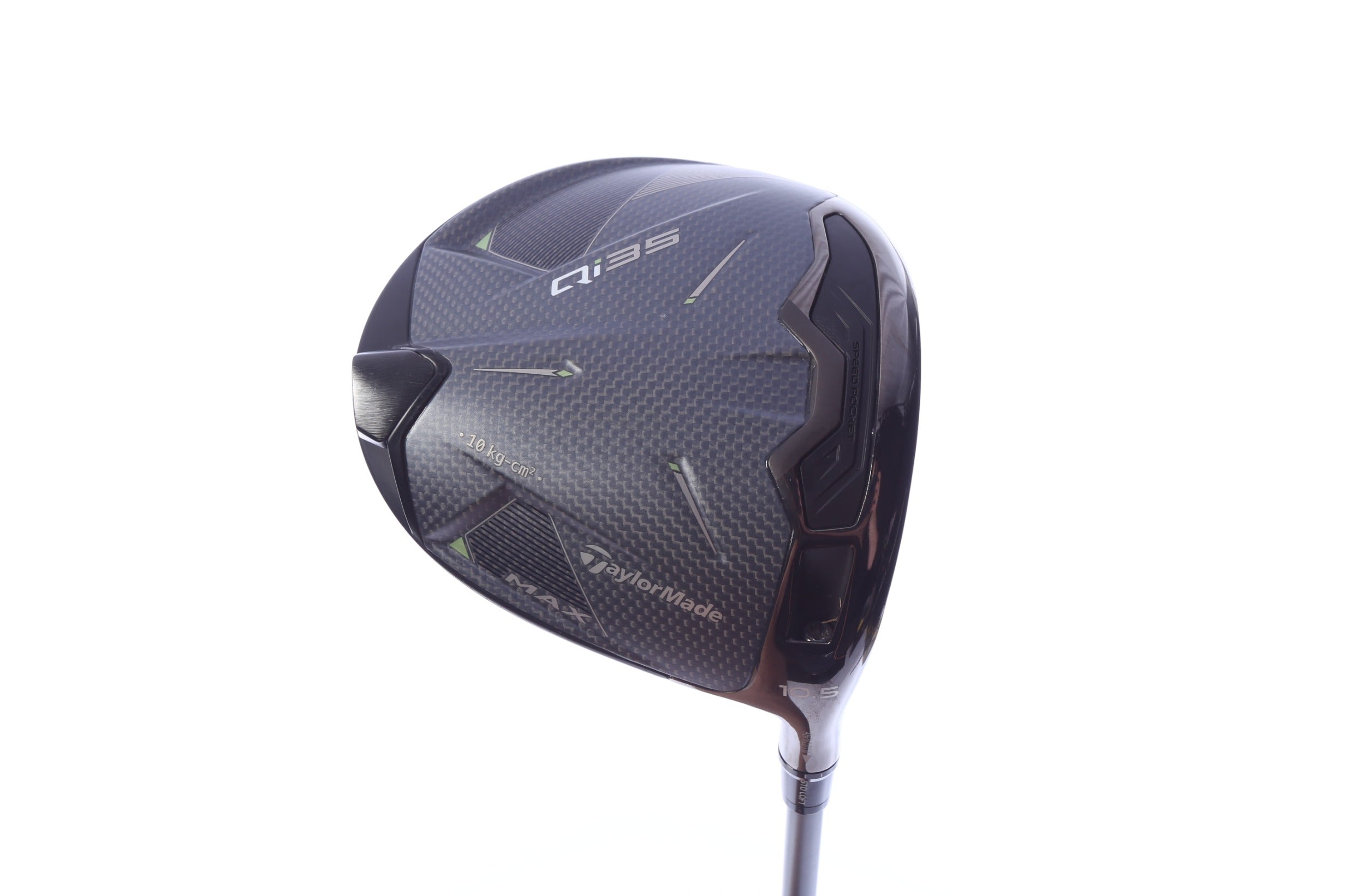 Used TaylorMade Qi35 MAX Driver - 10.5 Degrees - Stiff Flex Fujikura Air Speeder - Right-Handed