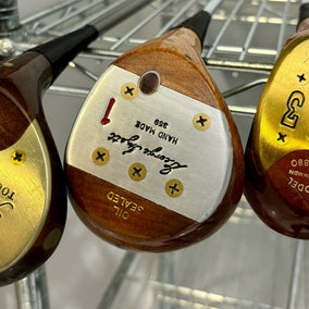 Wholesale Lot of 25 Golf Clubs - Assorted Persimmon Fairway Woods and Drivers-Next Round