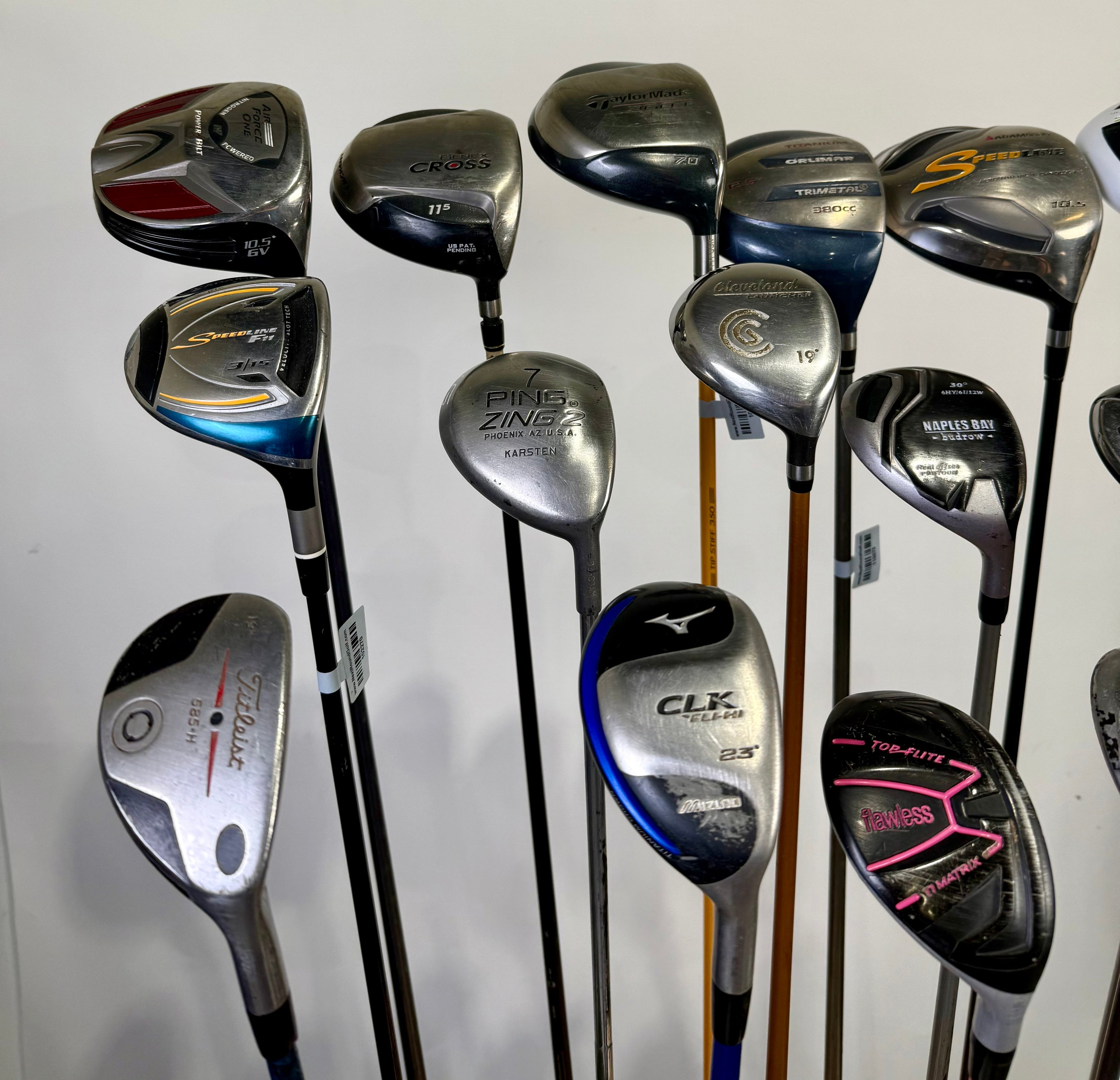 Wholesale Lot of 24 Golf Clubs - Drivers, Woods, Hybrids and Single Irons-Next Round