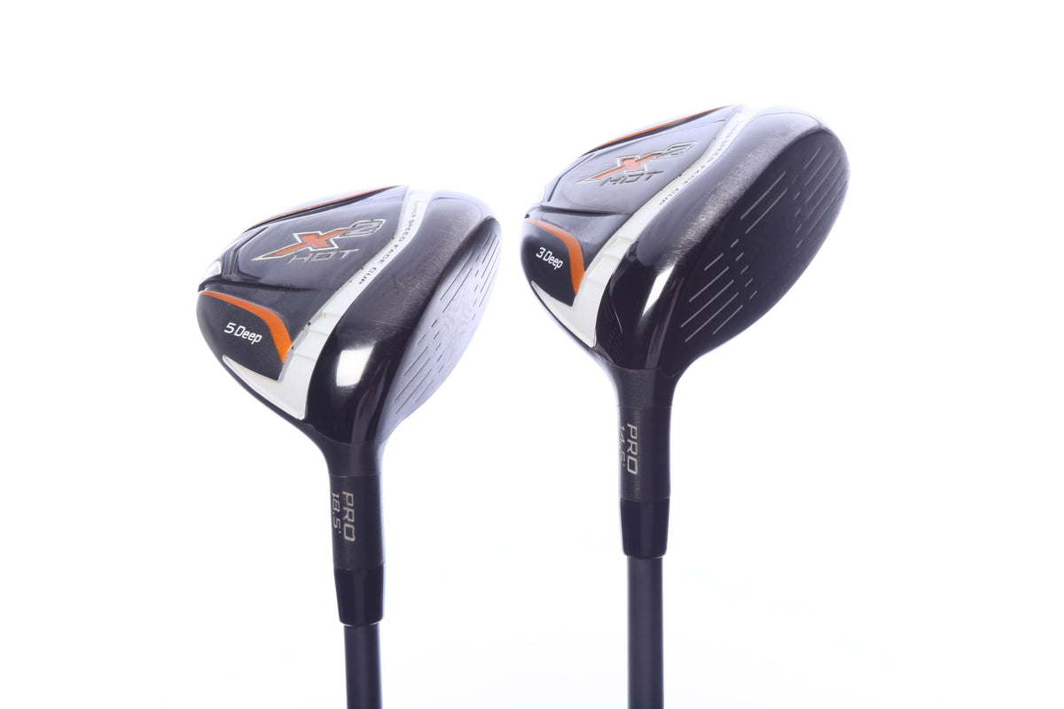 Used Callaway X2 Hot Deep Wood Set - Right-Handed - 3W, 5W - Regular Flex