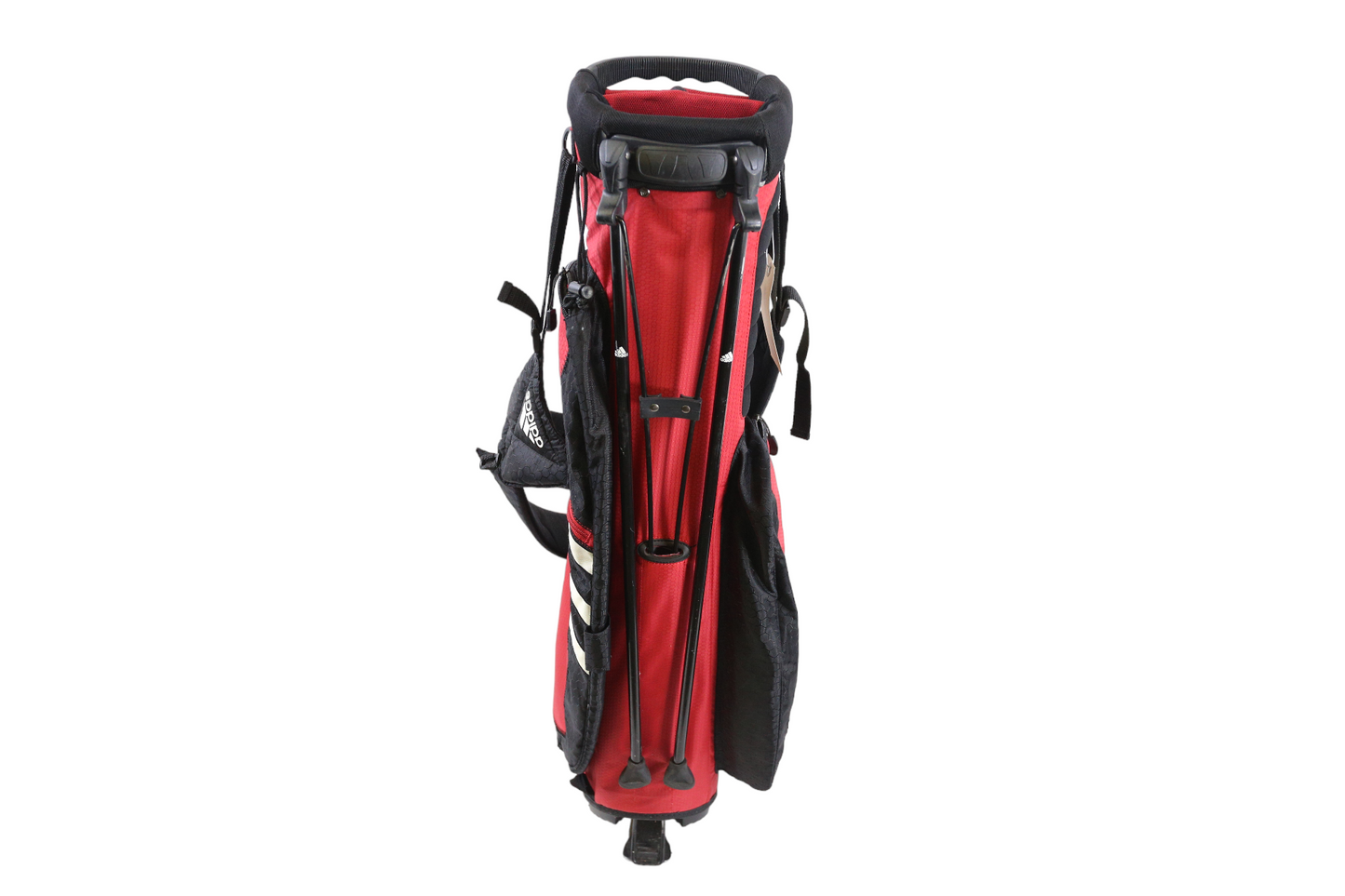 Adidas Red/Black Stand Bag 4 Dividers 5 Pockets Rain Cover