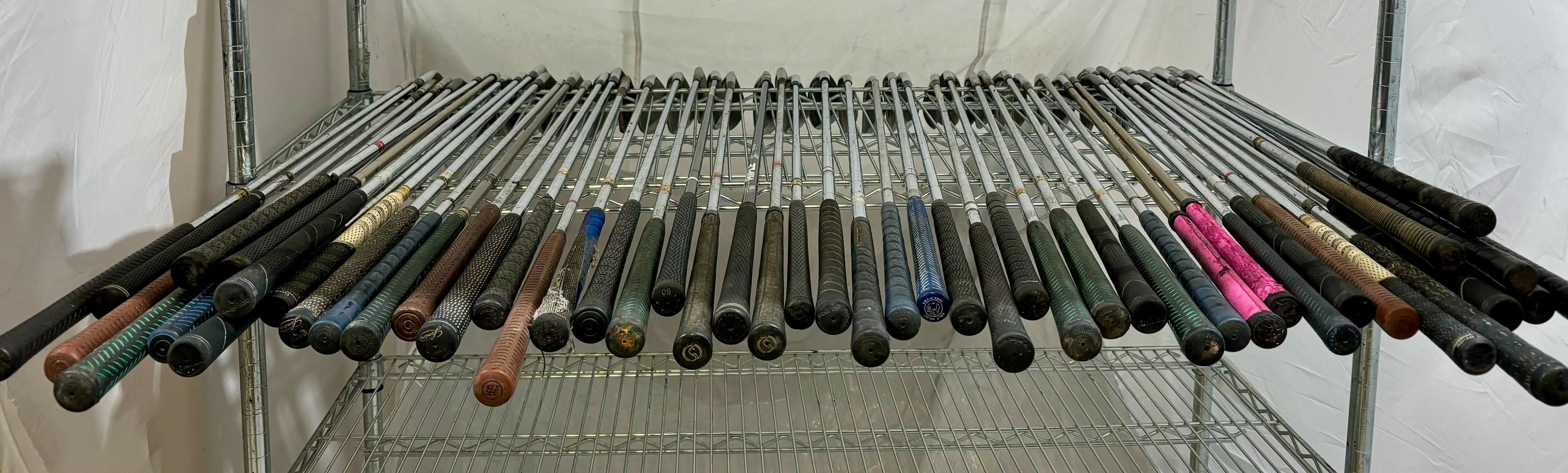 Wholesale Lot of 50 Golf Clubs - Assorted Single Irons and Wedges.-Next Round