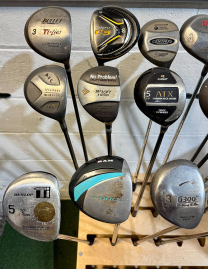 Wholesale Lot of 40 Golf Clubs - Assorted Fairway Woods-Next Round