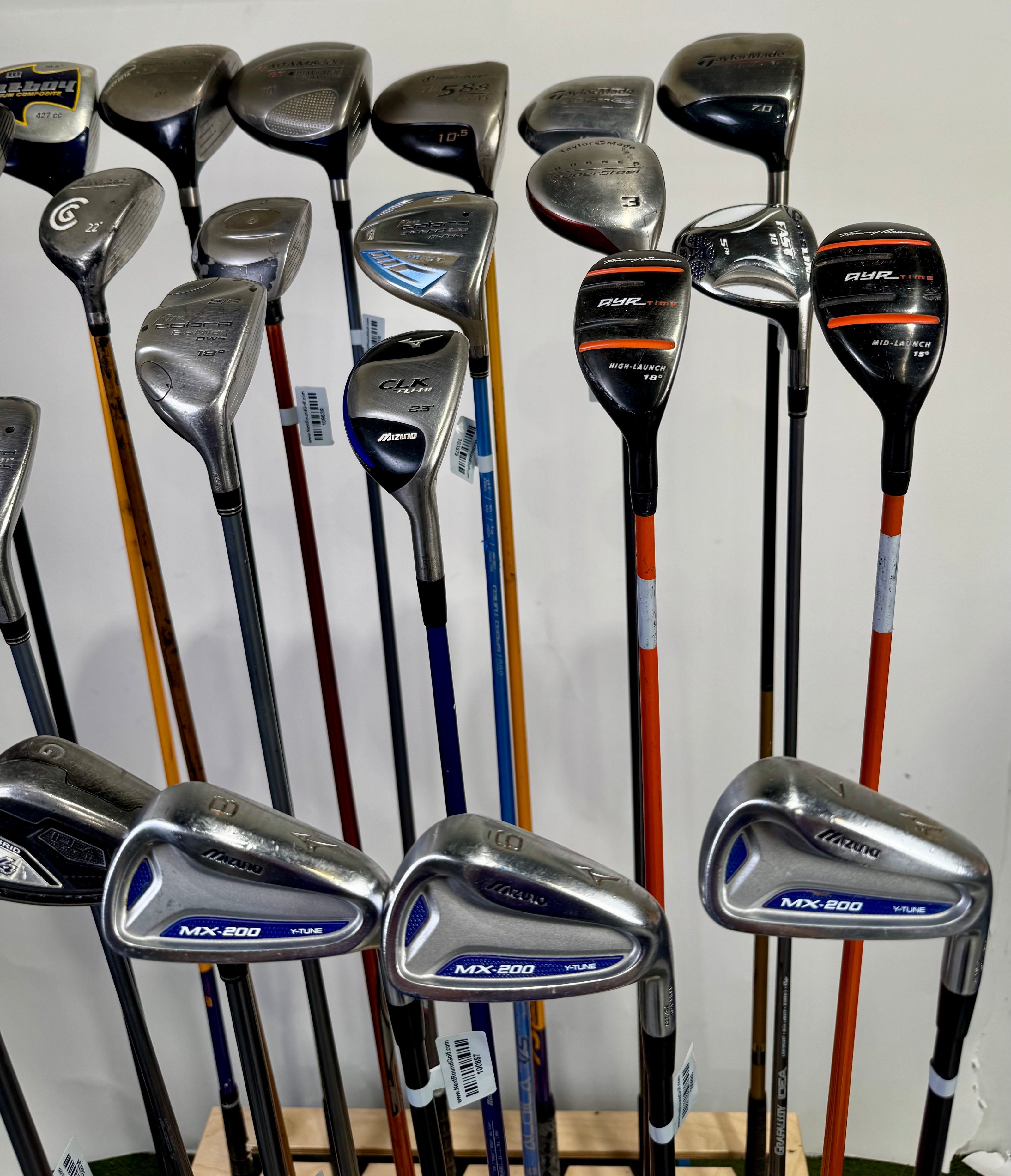 Wholesale Lot of 24 Golf Clubs - Drivers, Woods, Hybrids and Single Irons-Next Round