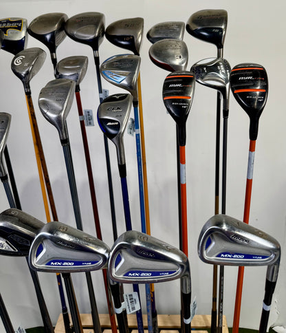 Wholesale Lot of 24 Golf Clubs - Drivers, Woods, Hybrids and Single Irons-Next Round