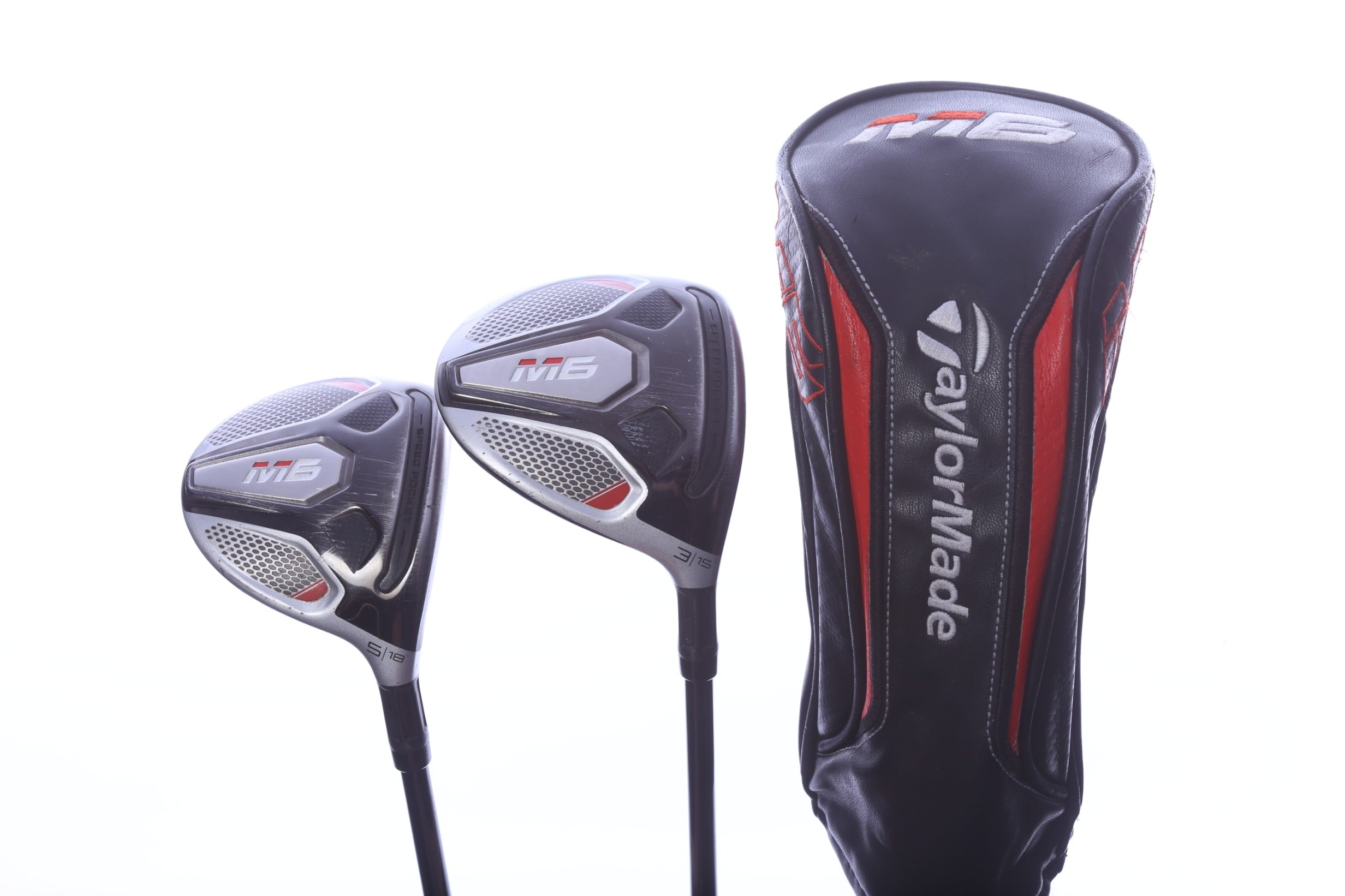 Used TaylorMade M6 Wood Set - Right-Handed - 3W, 5W - Regular Flex