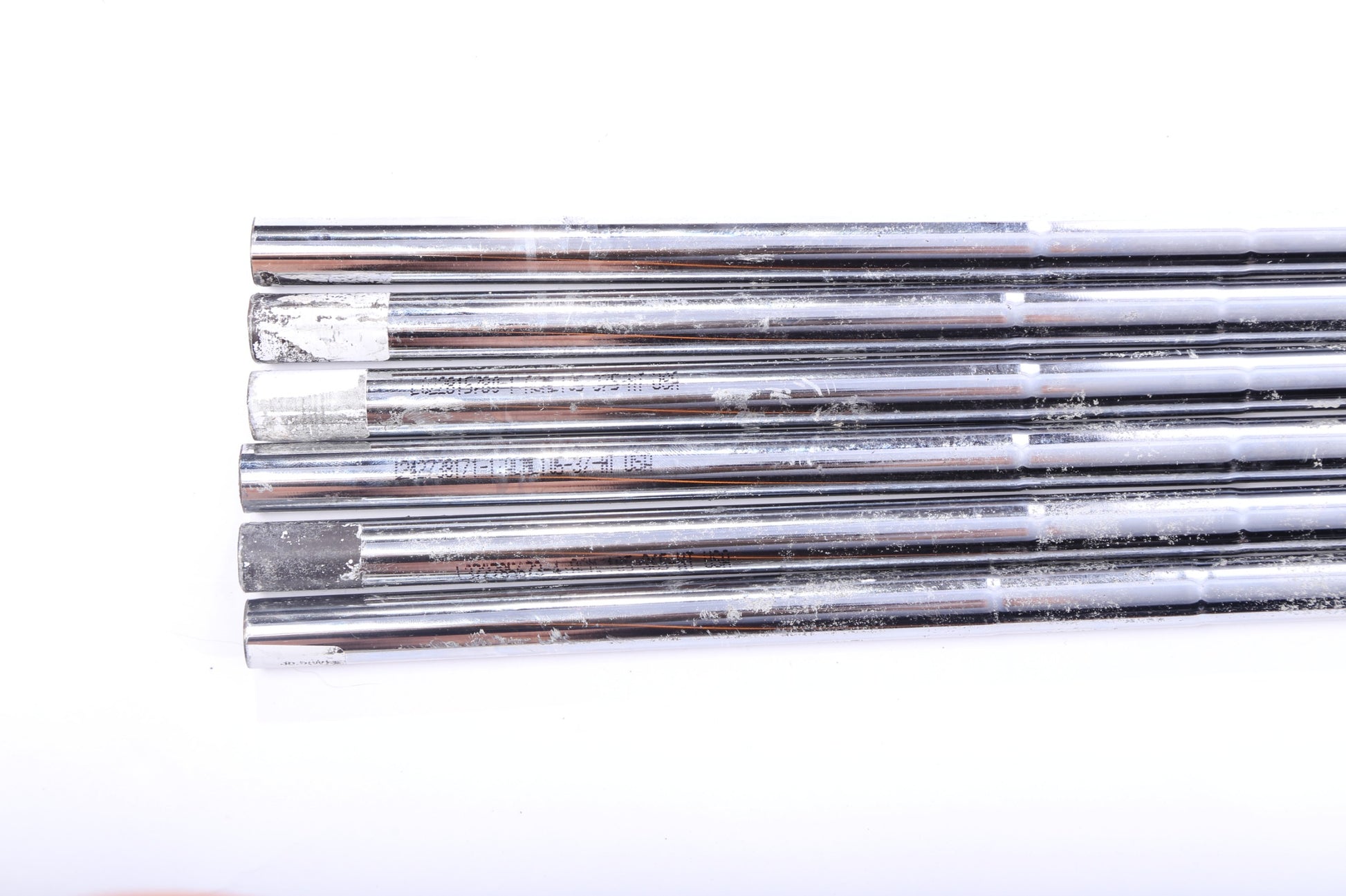 Used Accra Iseries Steel 105 Stiff Steel Iron Shaft Set 33.75"-36.25"-Next Round