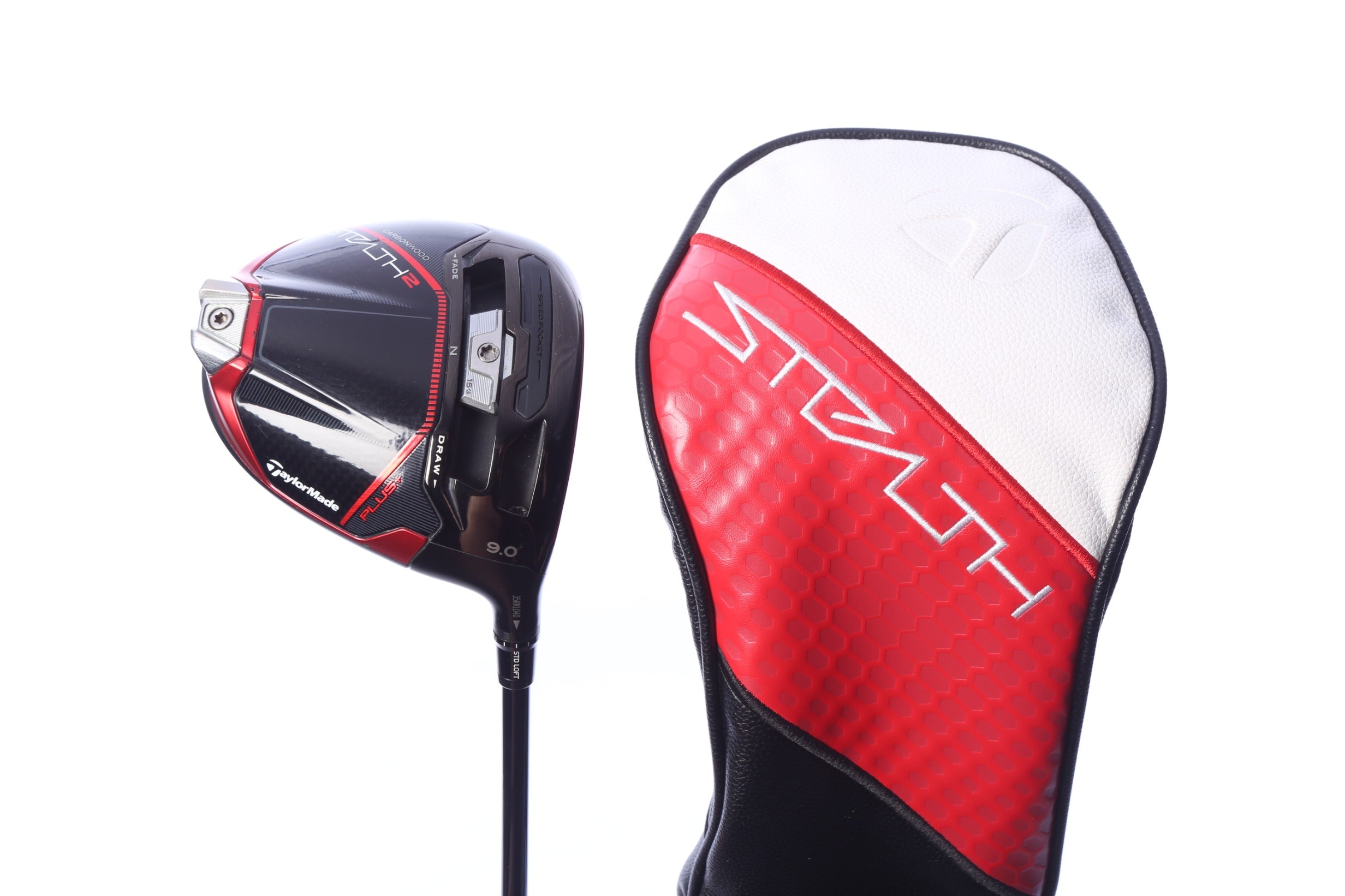 Used TaylorMade STEALTH 2 PLUS Driver - 9 Degrees - Regular Flex Mitsubishi Kal'li Red - Right-Handed