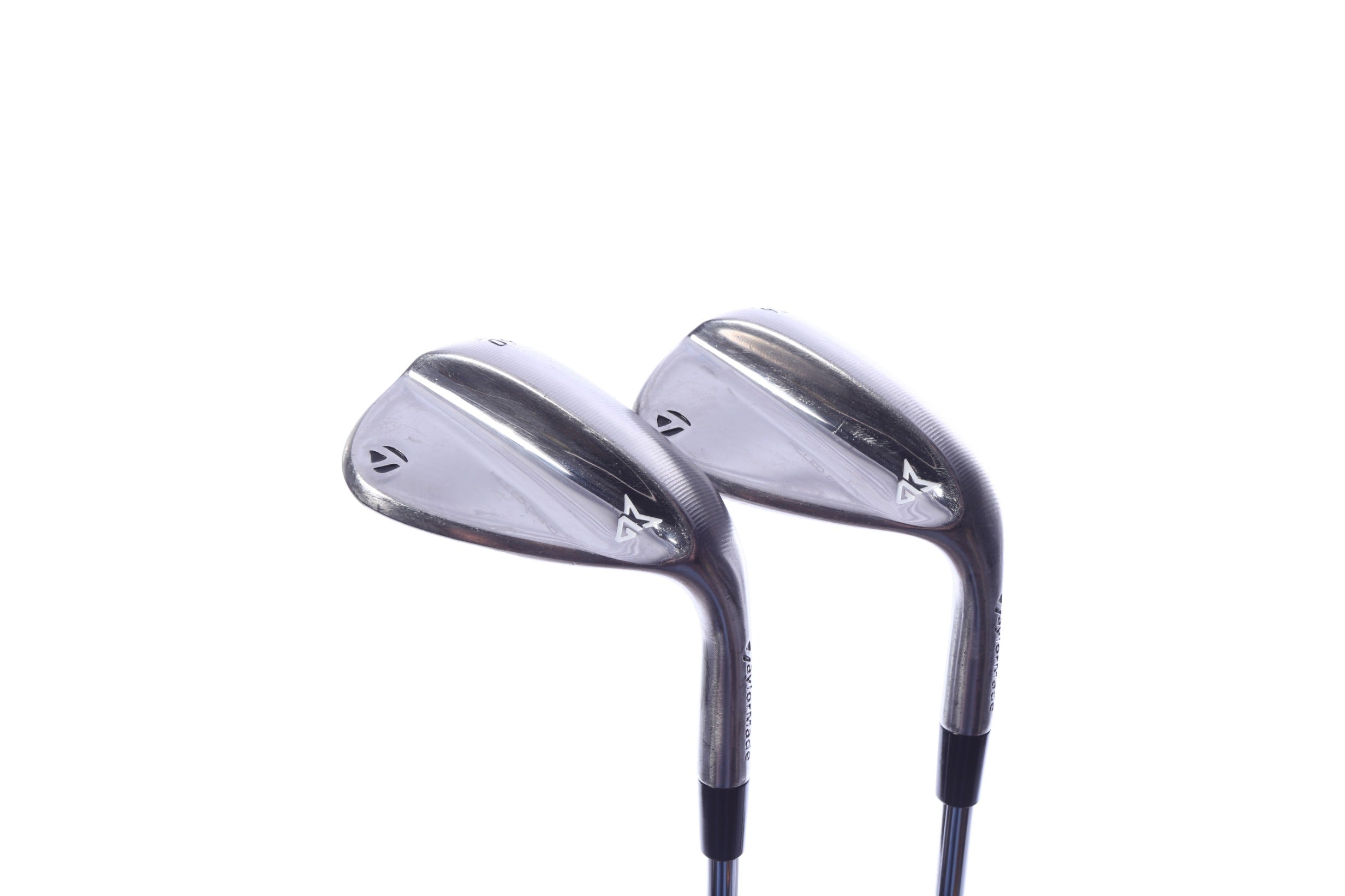 Used TaylorMade Milled Grind Chrome Wedge Set - Right-Handed - 56*, 60* - Wedge Flex