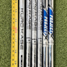 Wholesale Lot of 6 Golf Shafts- Project X & Mitsubishi-Next Round