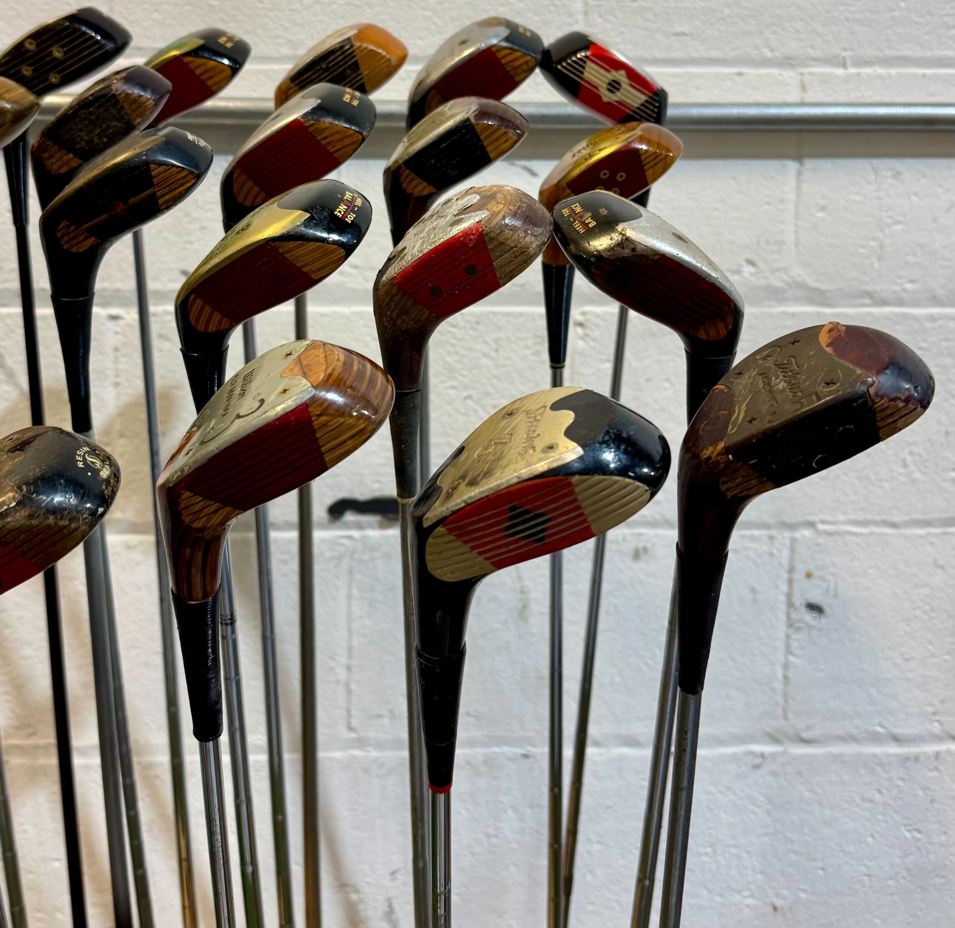 Wholesale Lot of 50 Golf Clubs - Vintage Persimmon Woods - Right-Handed-Next Round