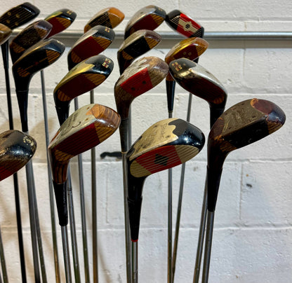 Wholesale Lot of 50 Golf Clubs - Vintage Persimmon Woods - Right-Handed-Next Round