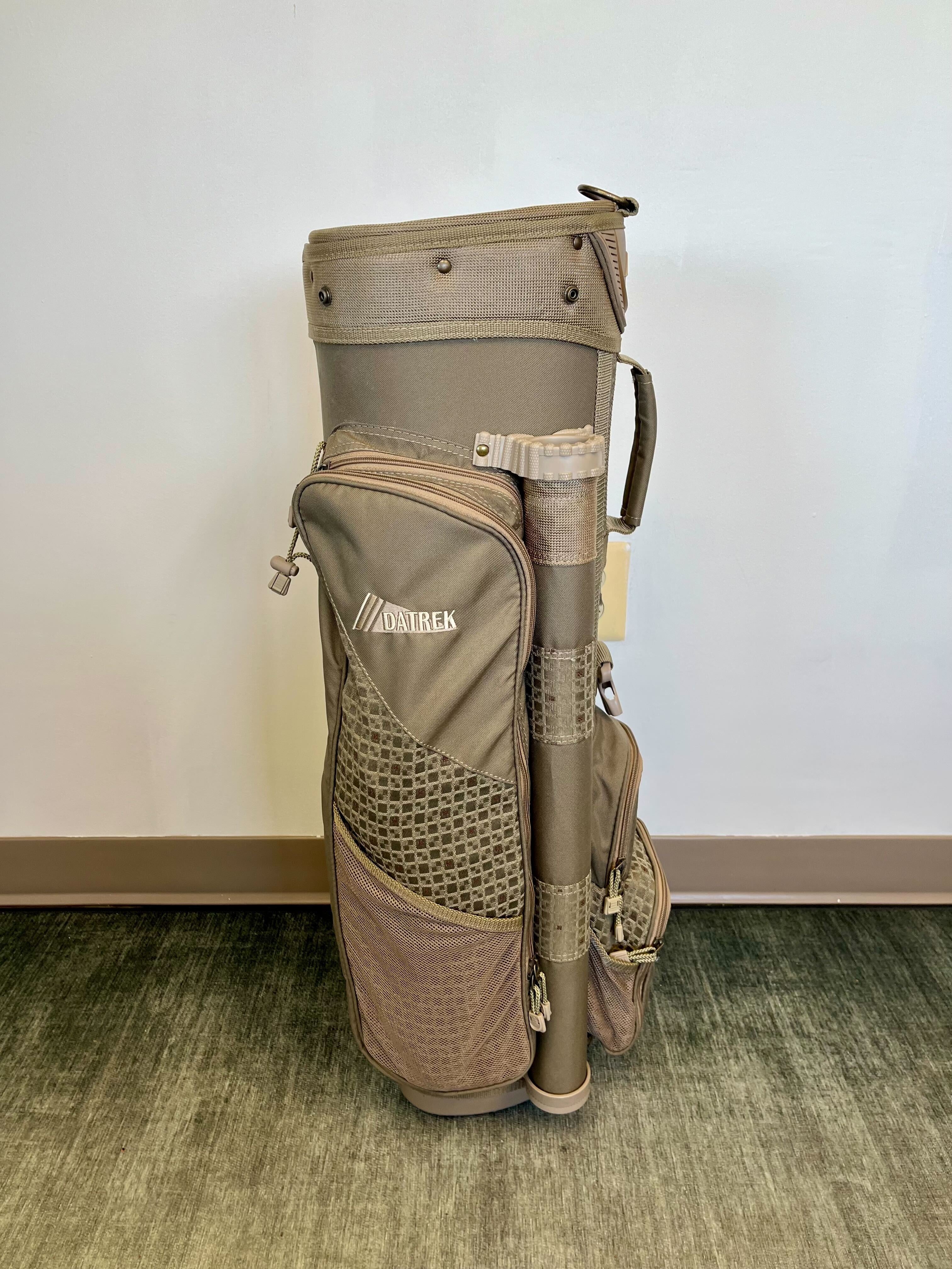 Datrek Pale Olive Cart Bag 4 Dividers/6 Pockets with Strap and Rain Cover-Next Round