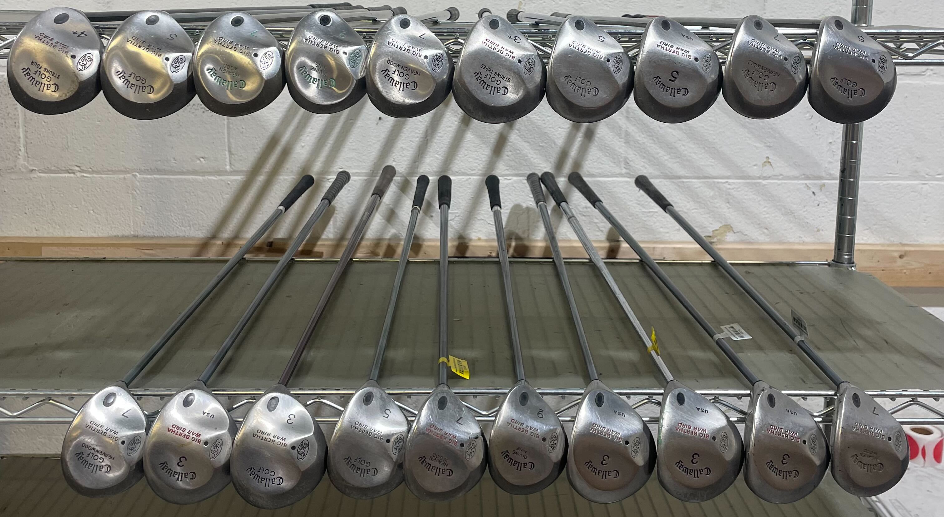 Wholesale Lot of 20 Golf Clubs - Callaway Big Bertha S2H2 Fairway Woods-Next Round