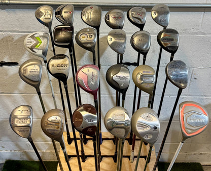 Wholesale Lot of 35 Golf Clubs - Assorted Fairway Woods