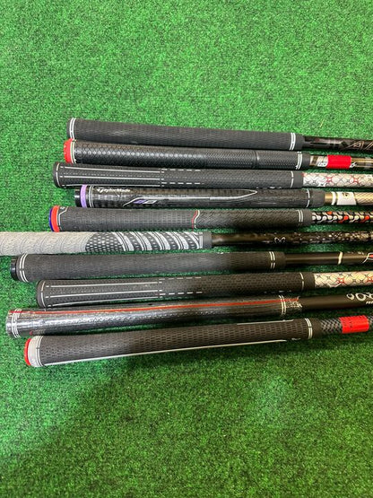 Wholesale Lot of 10 Assorted Fitting Club Graphite Shafts with Various Adaptors-Next Round