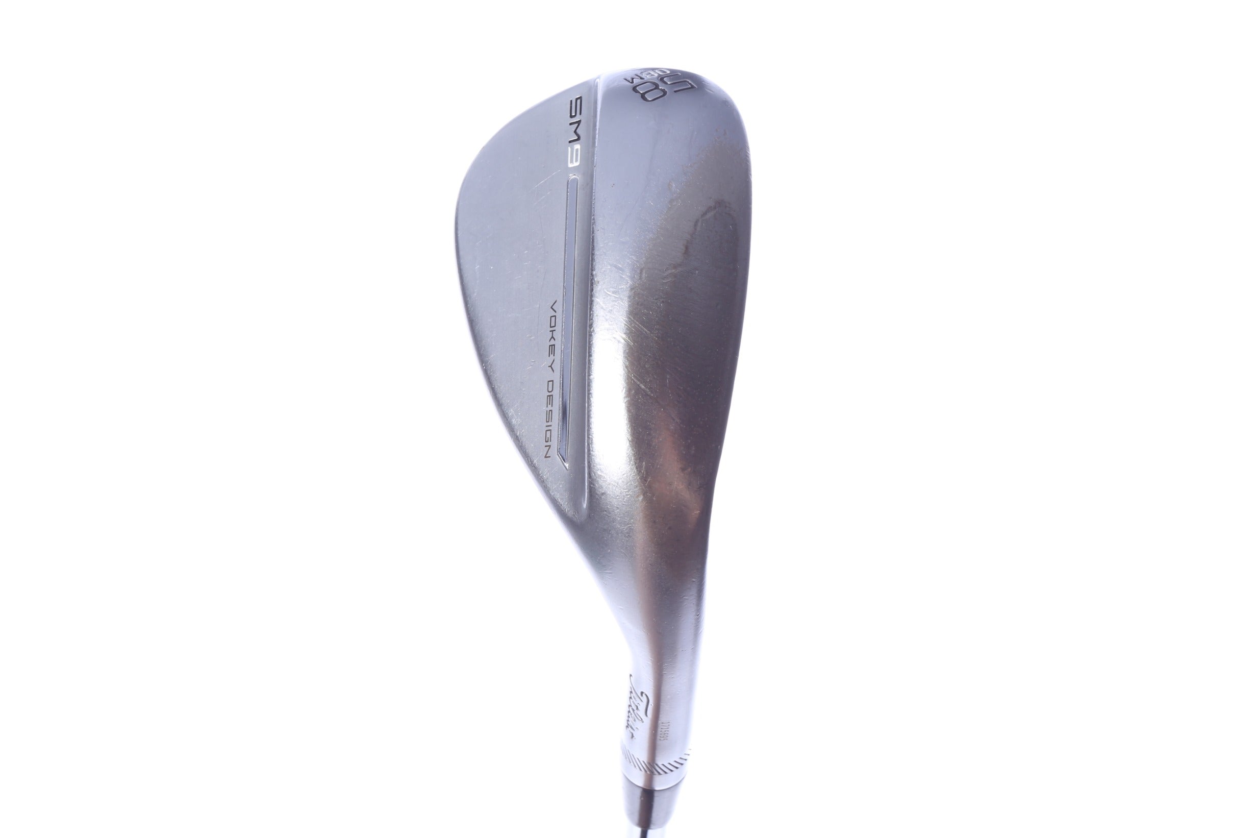 Used Titleist Vokey SM9 Brushed Steel Lob Wedge - Right-Handed - 58 Degrees - Wedge Flex