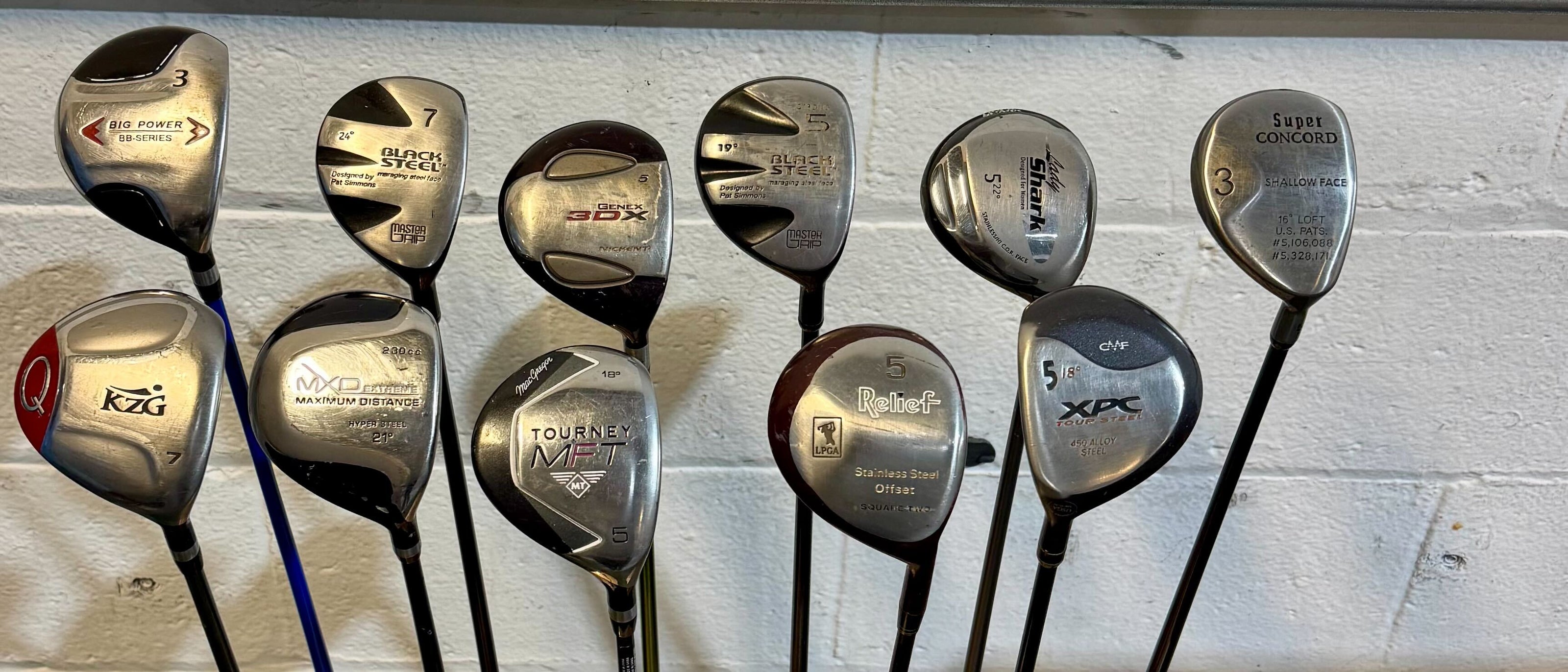 Wholesale Lot of 35 Golf Clubs - Assorted Fairway Woods