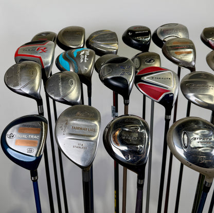 Wholesale Lot of 24 Golf Clubs - Drivers and Fairway Woods Assorted-Next Round