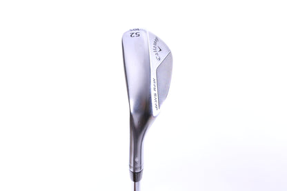 Used Callaway JAWS Raw Chrome Approach Wedge - Left-Handed - 52 Degrees - Wedge Flex