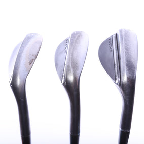 Used Cleveland RTX 6 ZipCore Black Satin Wedge Set - Right-Handed - 50*, 54*, 58* - Regular Flex-Next Round