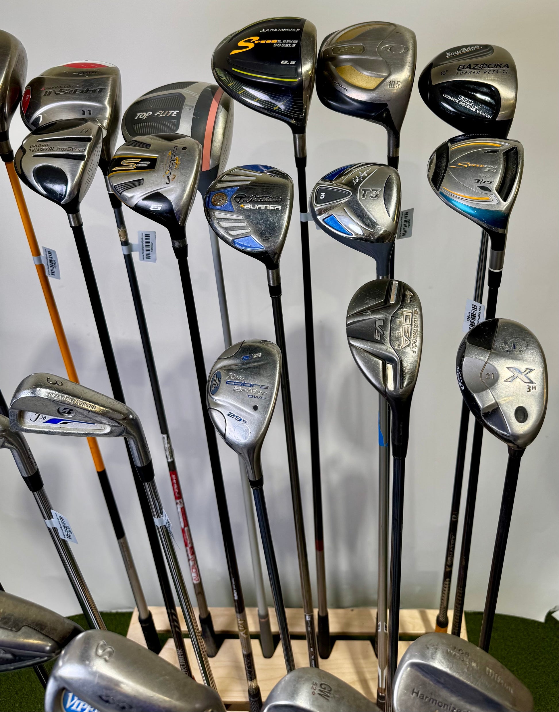 Wholesale Lot of 24 Golf Clubs - Drivers, Woods, Hybrids and Single Irons-Next Round