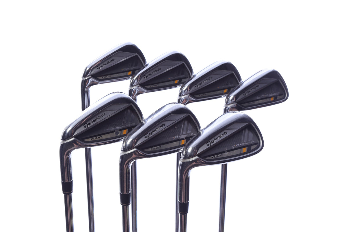Used TaylorMade RocketBladez Tour Iron Set - Left-Handed - 4-PW - Stiff Flex