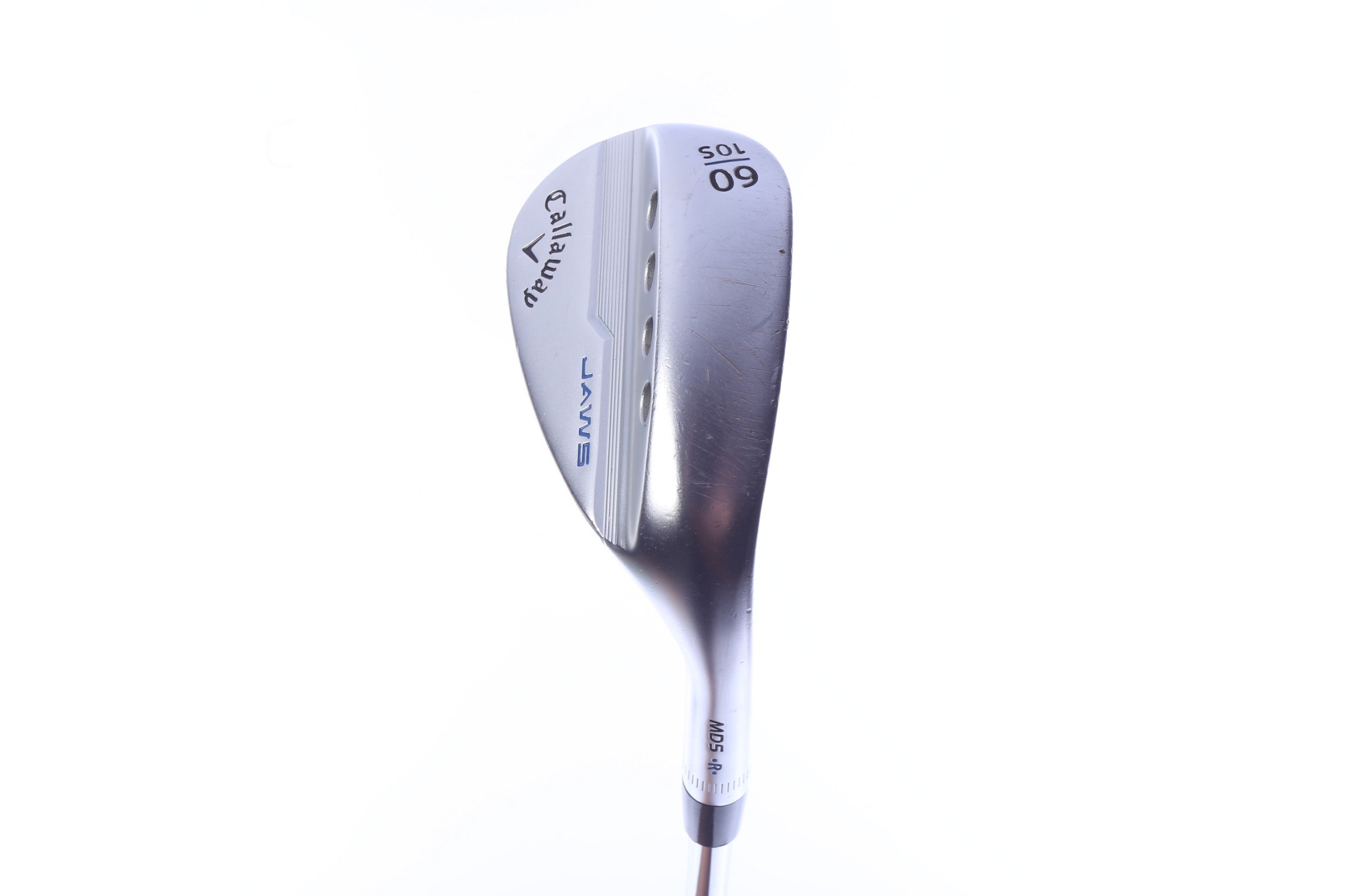 Used Callaway JAWS MD5 Chrome Lob Wedge - Right-Handed - 60 Degrees - Stiff Flex