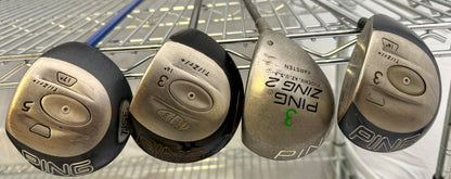 Wholesale Lot of 20 Golf Clubs - Ping Assorted Fairway Woods-Next Round