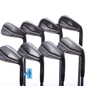 Used Cobra King Forged CB/MB Combo DMB Black Iron Set - Right-Handed - 4-PW, GW - Regular Flex-Next Round