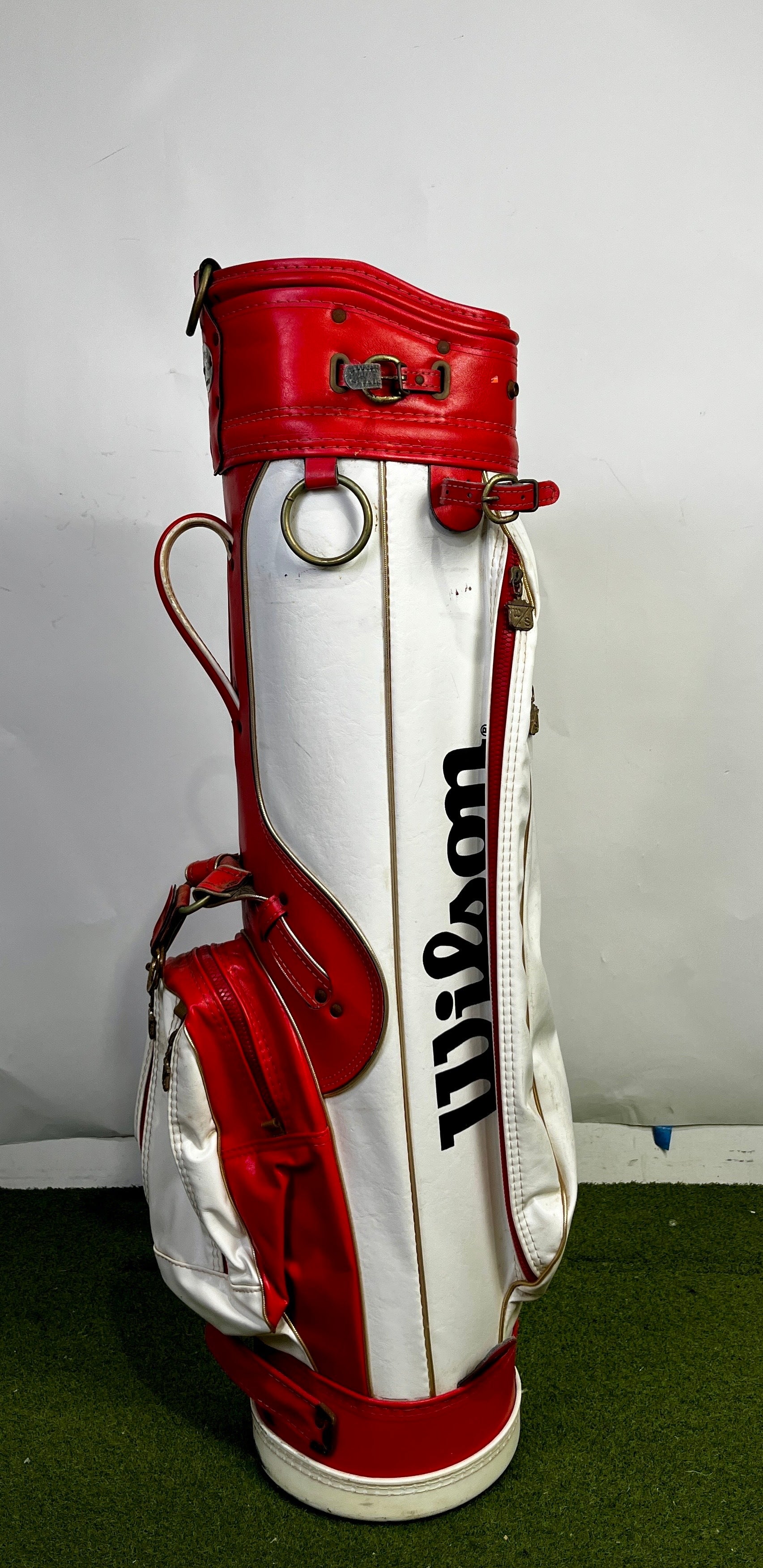 Wilson Golf Bag - 3 Dividers 5 Pockets- Red and White-Next Round