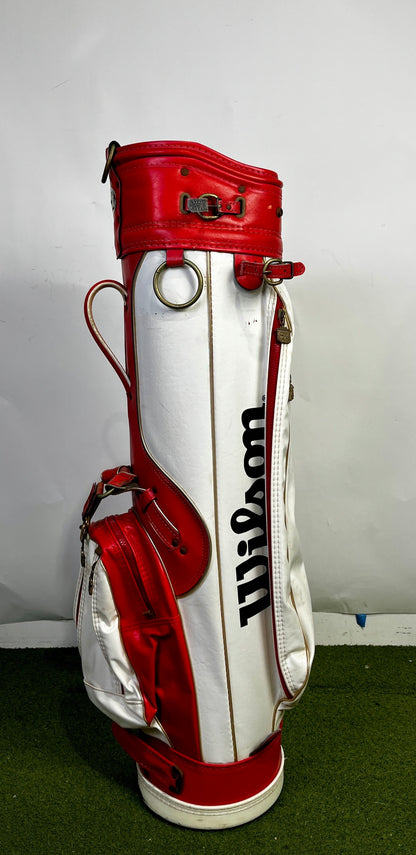 Wilson Golf Bag - 3 Dividers 5 Pockets- Red and White-Next Round